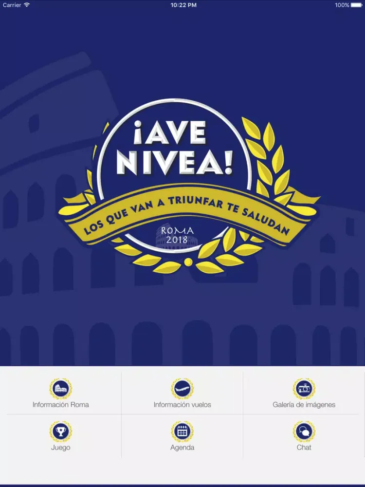 Nivea Roma 2018 iPad 應用截圖