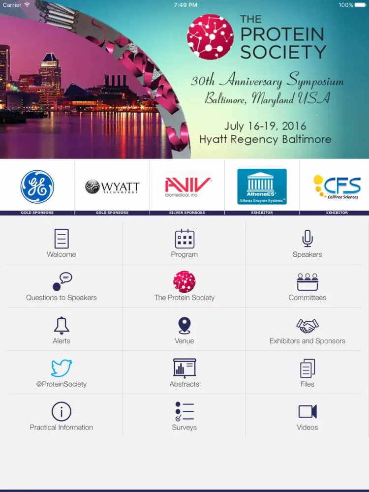 30th Symposium Protein Society iPad  স্ক্রিনশট
