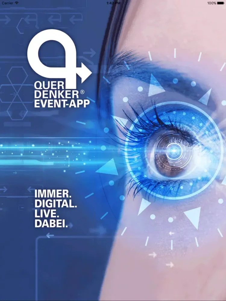 Querdenker Event-App iPad  Screenshots