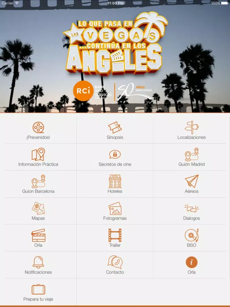 Screenshot di RCI TU PELÍCULA 2018 iPad 