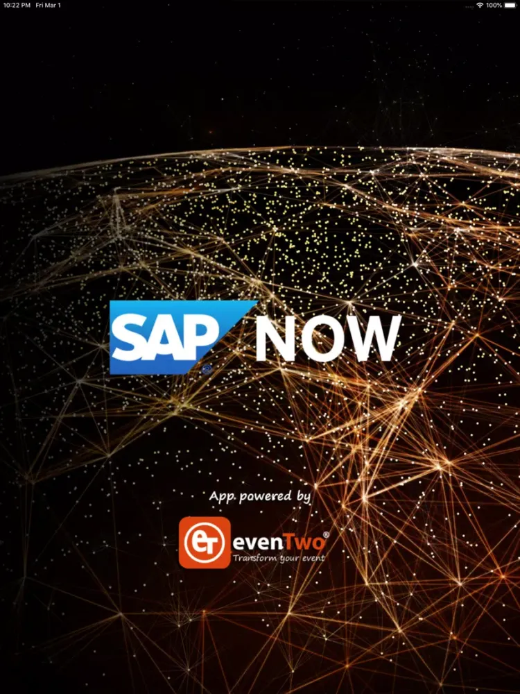 Ảnh chụp màn hình của Eventos SAP NOW Sur de LAC iPad 