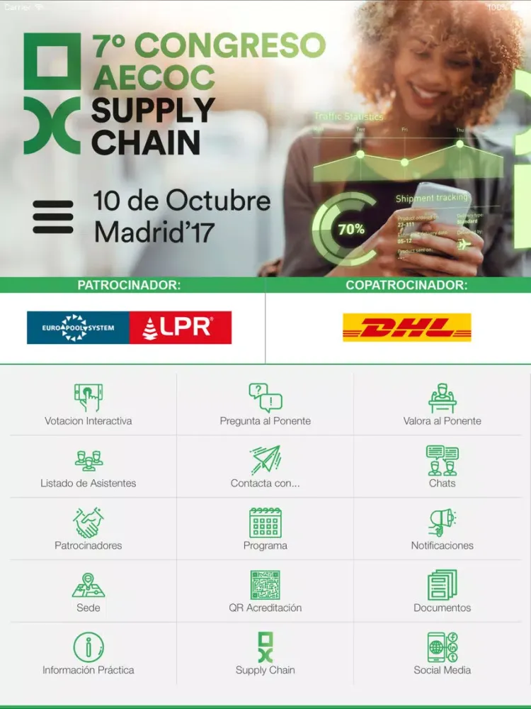 Zrzuty ekranu Congreso AECOC Supply Chain 17 iPad 