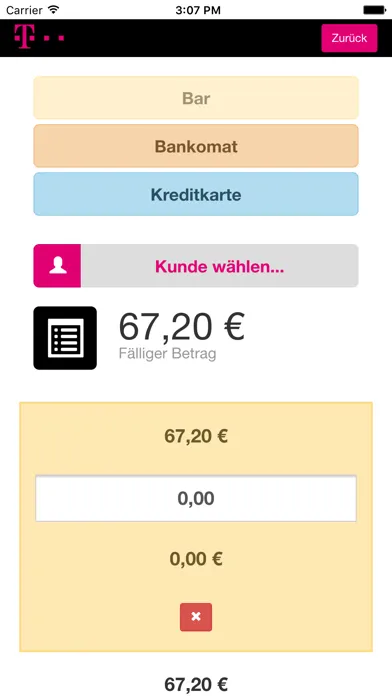Скриншоты T-Mobile Registrierkasse
