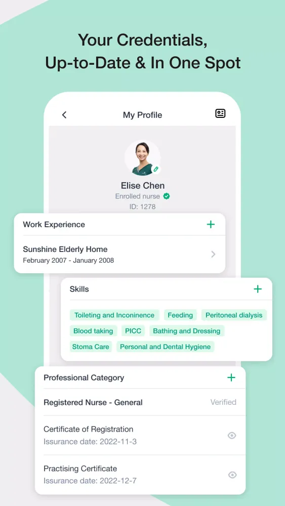 Evercare Caregiver Screenshots