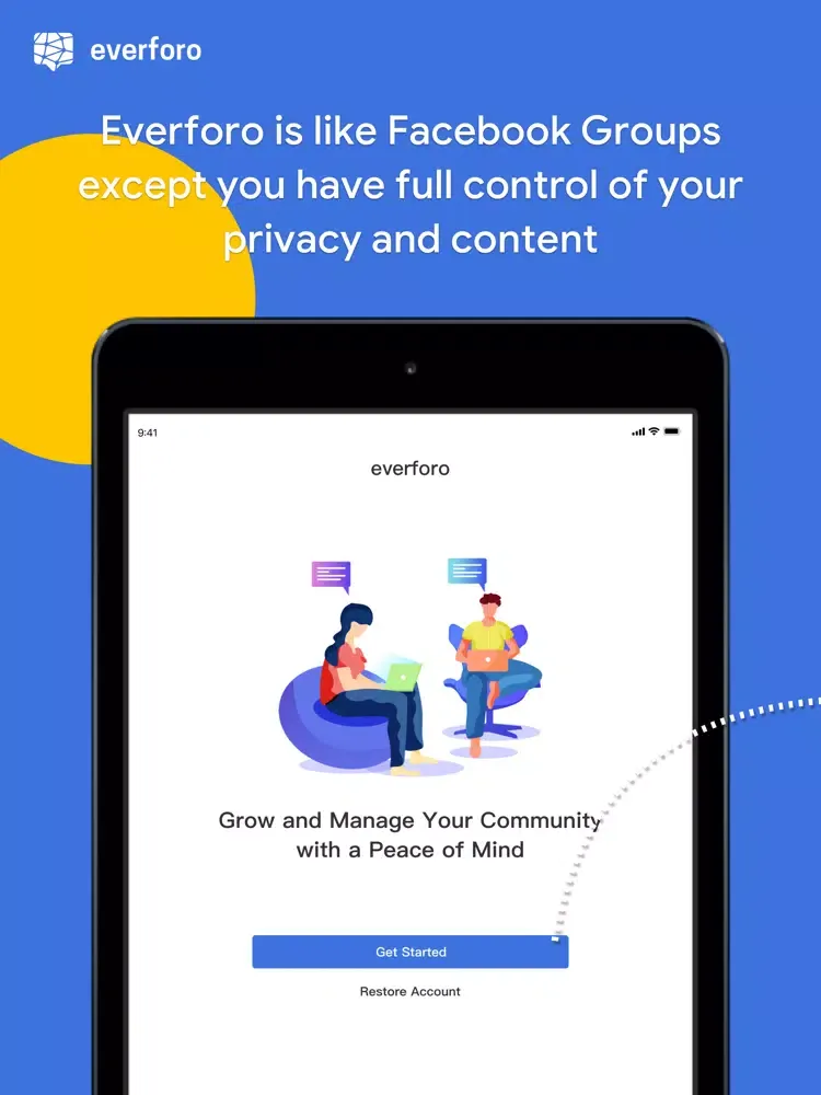 Everforo - Community Groups iPad  स्क्रीनशॉट