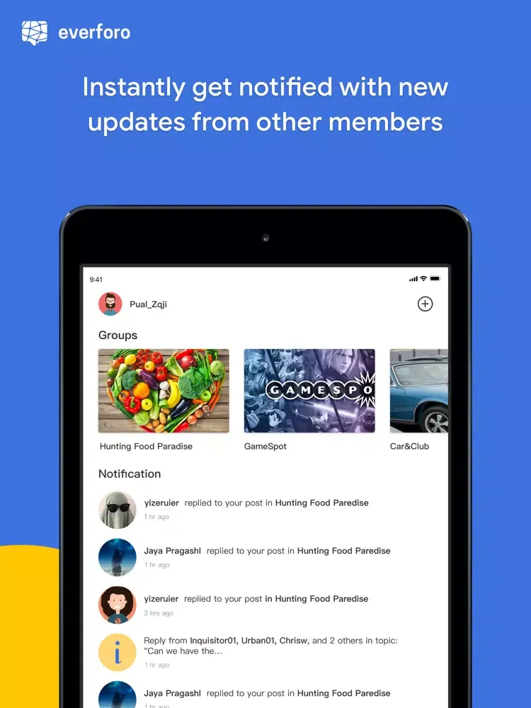 Everforo - Community Groups iPad  स्क्रीनशॉट
