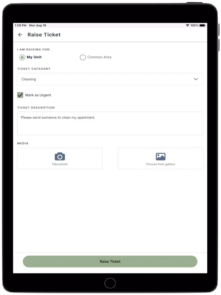 Evergreen Coliving iPad  Ekran Görüntüleri