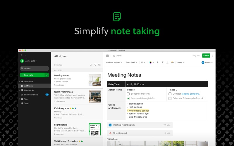 تصاویر Evernote