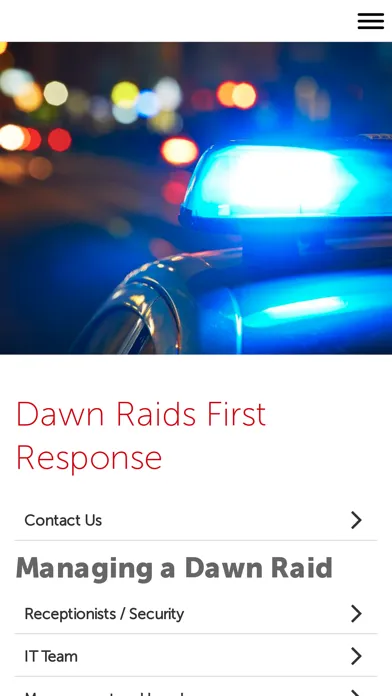 Capturas de tela do Dawn Raids First Response