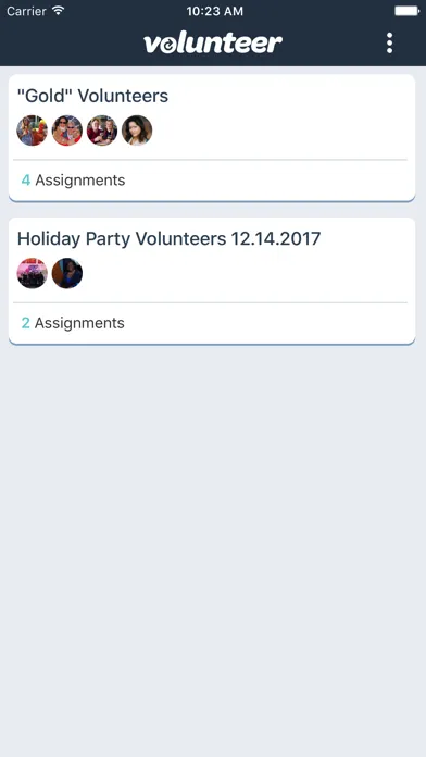 Capturas de tela do Volunteer by EverTrue
