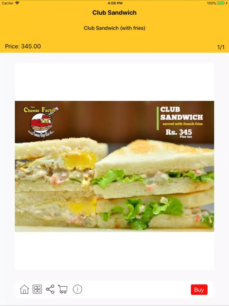 ภาพหน้าจอของ The Cheese Factor iPad 