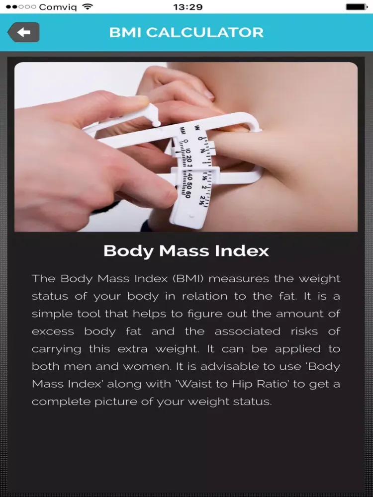 BMI body mass calculator iPad 應用截圖