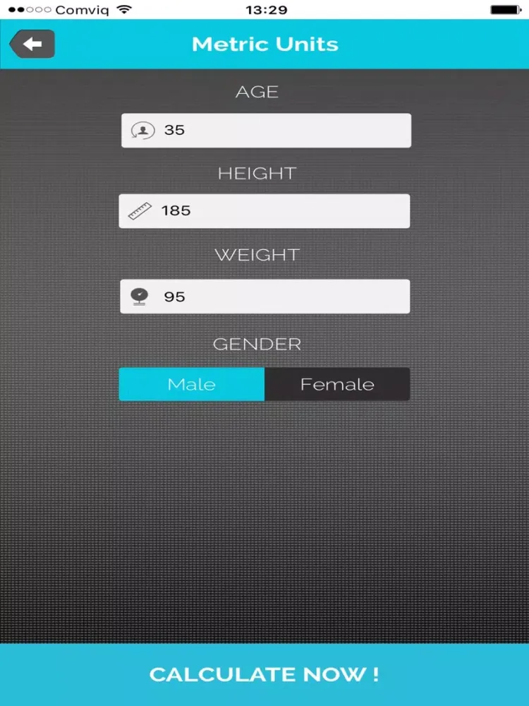BMI body mass calculator iPad 應用截圖
