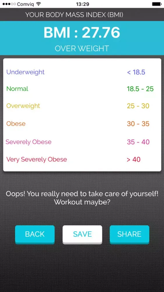 BMI body mass calculator應用截圖