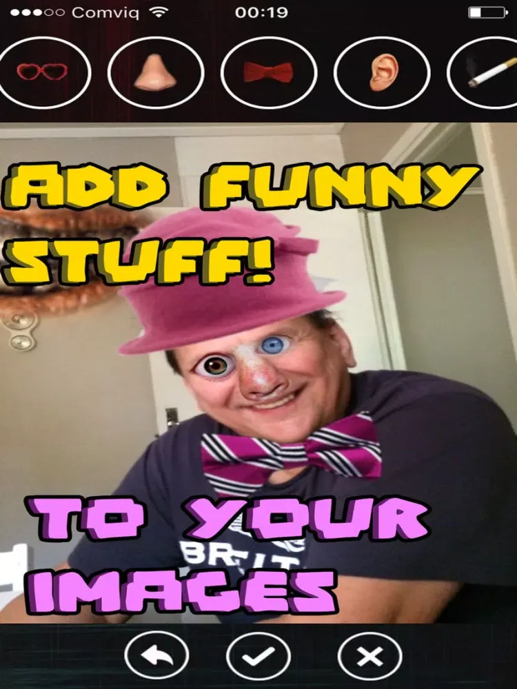 Tangkapan layar Funny faces Maker iPad 