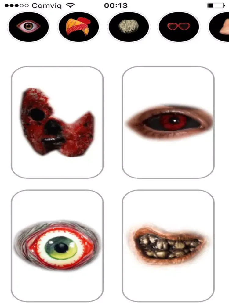 Tangkapan layar Funny faces Maker iPad 