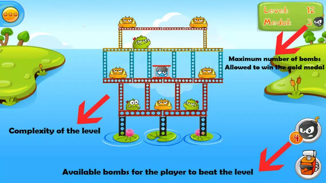 Tangkapan skrin Game of bombs