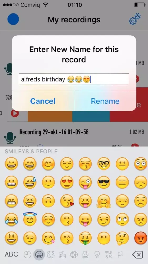 Recordio - Record voices Screenshots