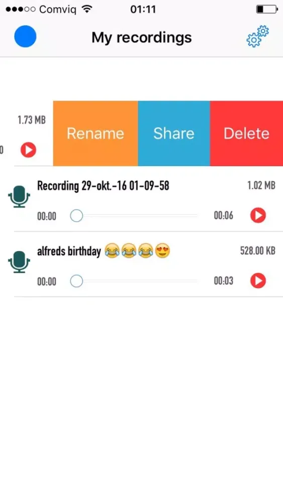 Recordio - Record voices Screenshots