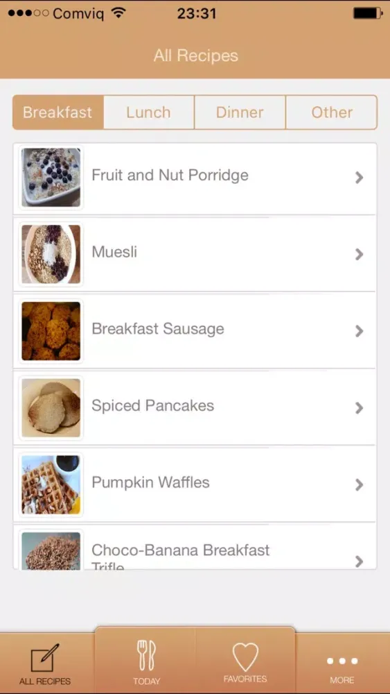 Capturas de pantalla de 7days vegan meals