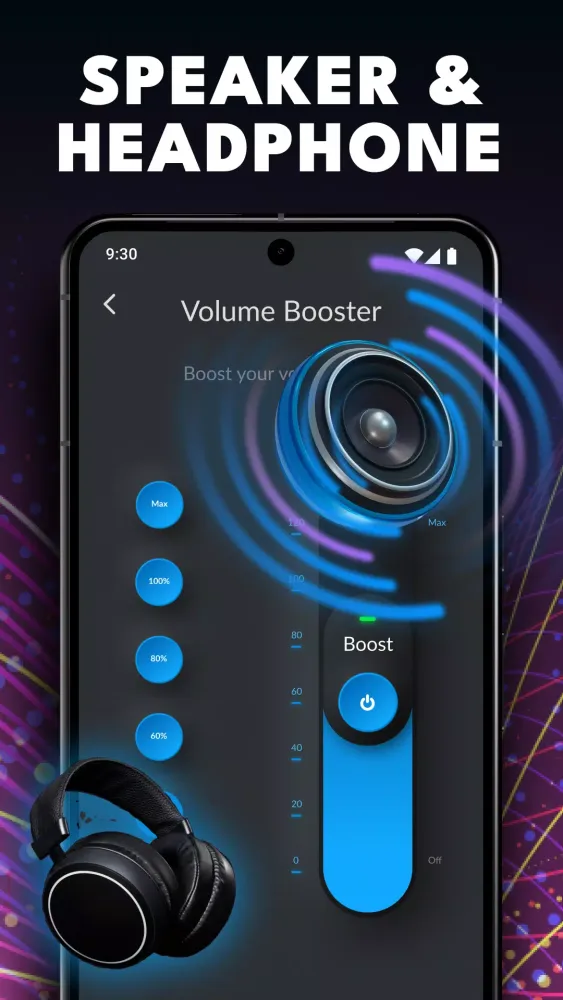 Tangkapan layar Volume Booster
