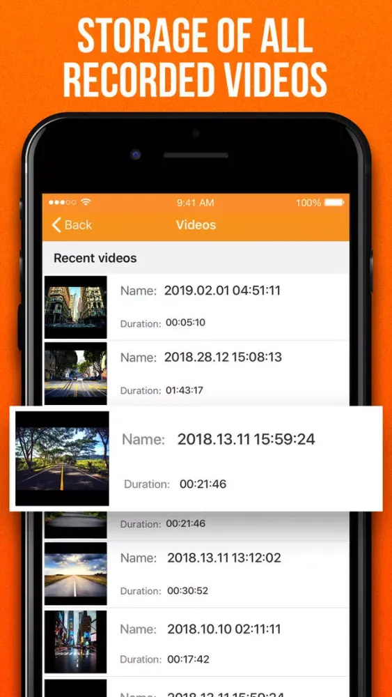 Screenshot di Dashboard Cam