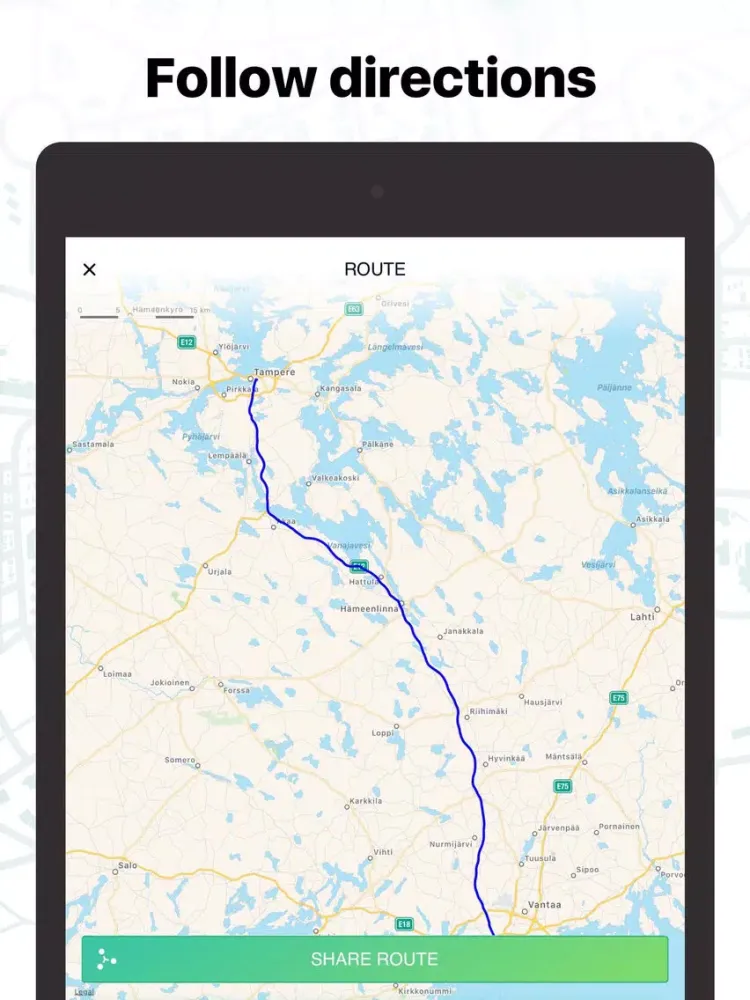 Скриншоты Route Planner — Map Directions iPad 