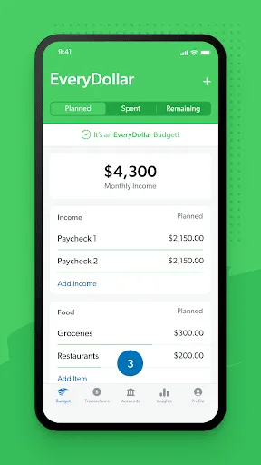 EveryDollar: Budget Tracker应用截图