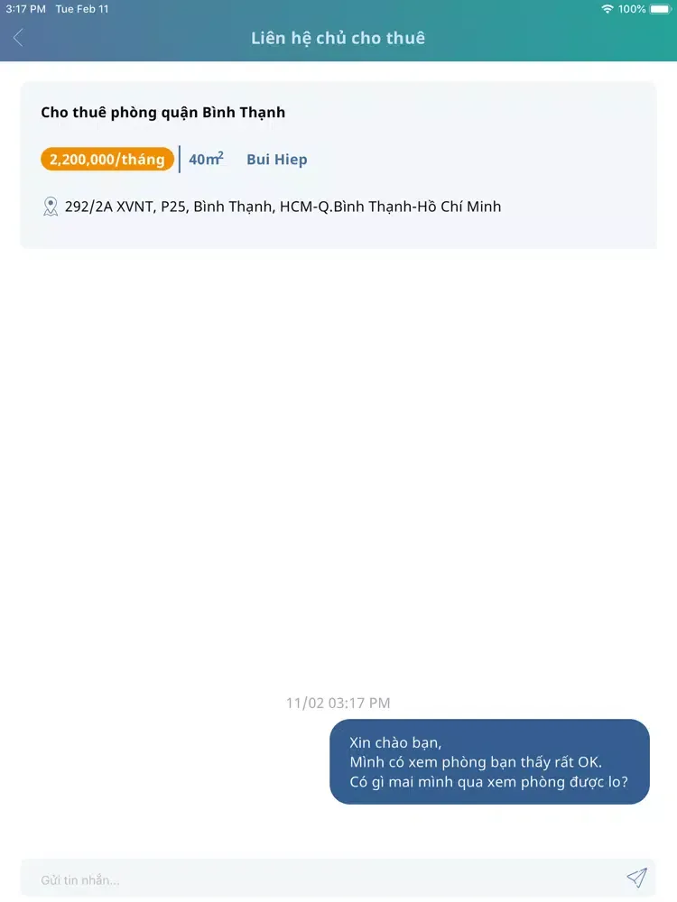 Goodhomes.vn: App tìm nơi thuê iPad  Ekran Görüntüleri
