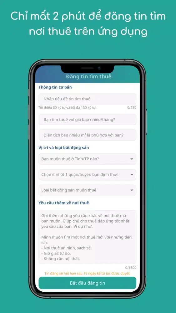 Goodhomes.vn: App tìm nơi thuê Ekran Görüntüleri