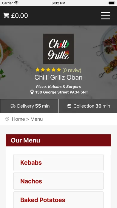 Chilli Grillz Oban Takeaway應用截圖