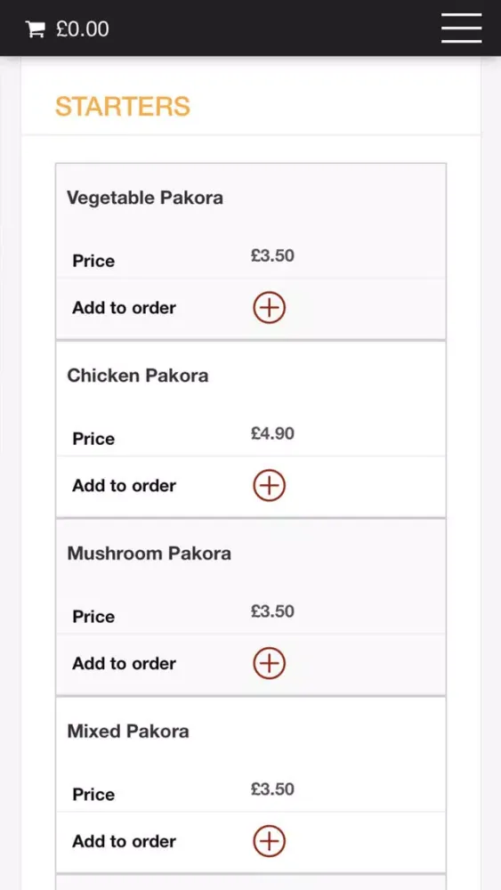 Tangkapan skrin Royal Tandoori