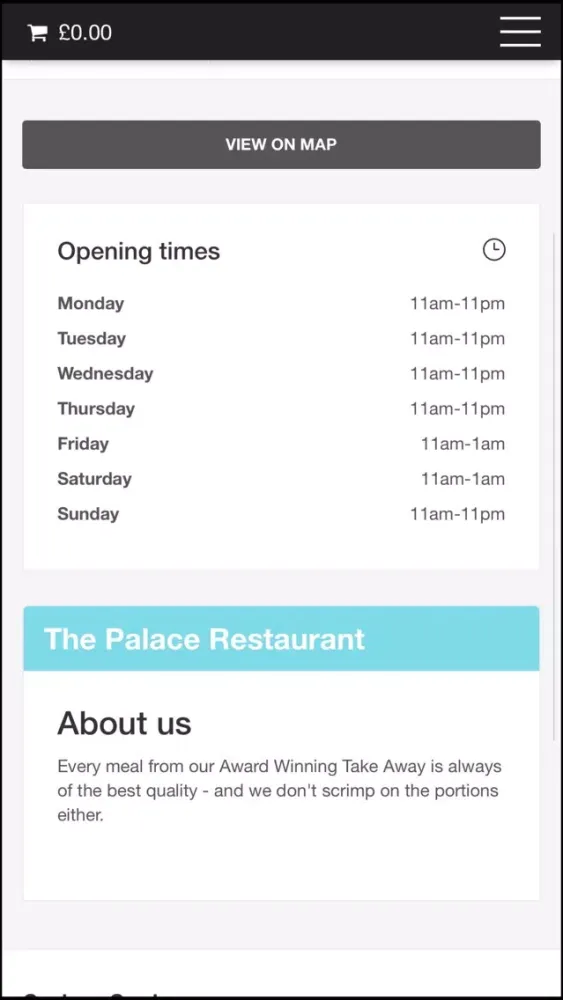 The Palace Restaurant স্ক্রিনশট