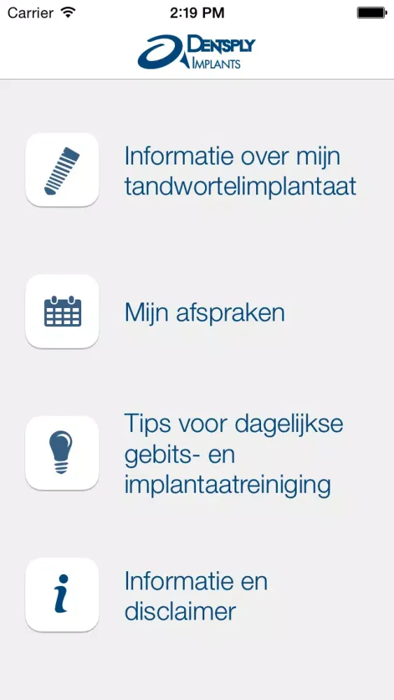 Capturas de pantalla de DENTSPLY Implants
