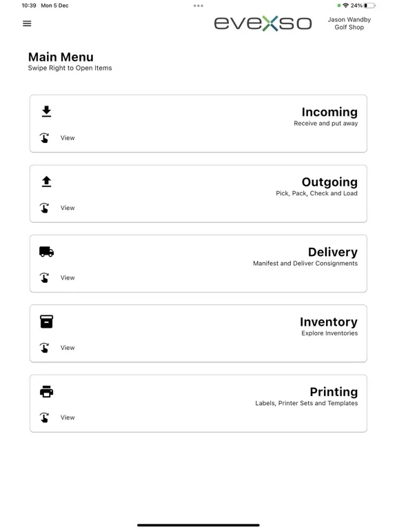 eveXso iPad 应用截图