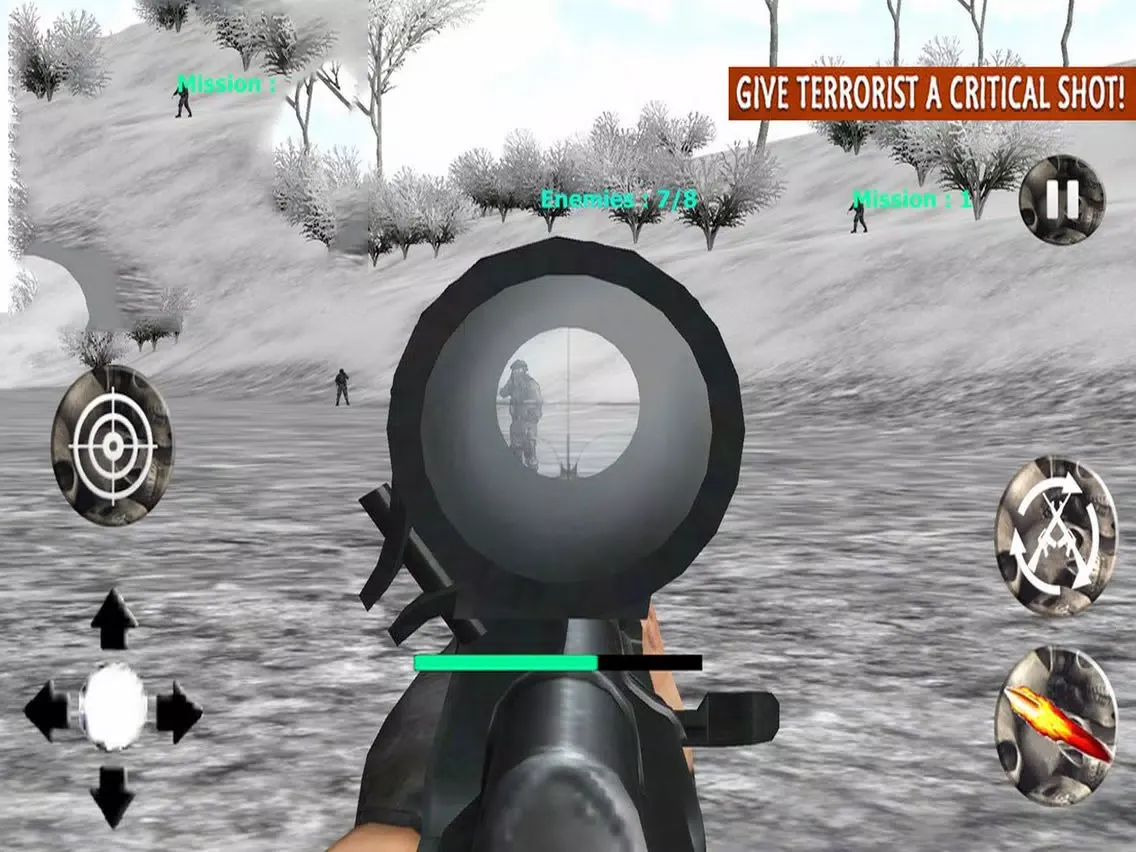 War Brave Sniper: Snow Mountai iPad  Ekran Görüntüleri