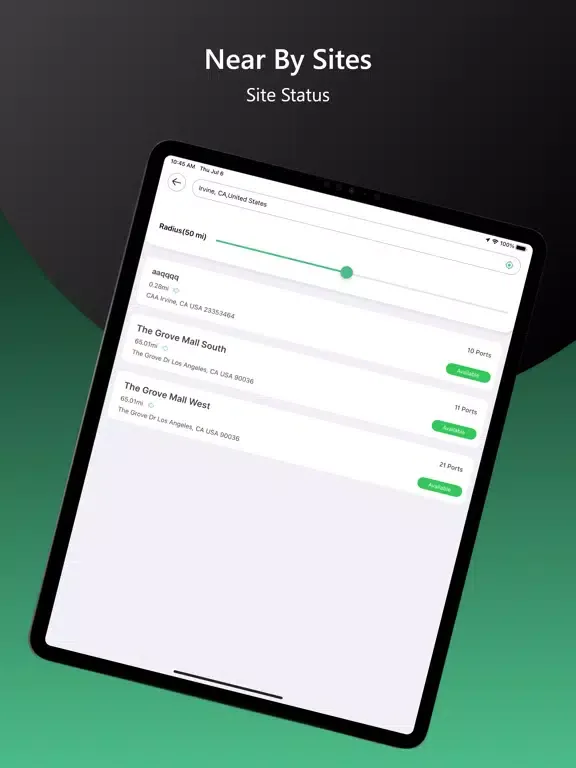 ChargeSmart EV iPad  スクリーンショット