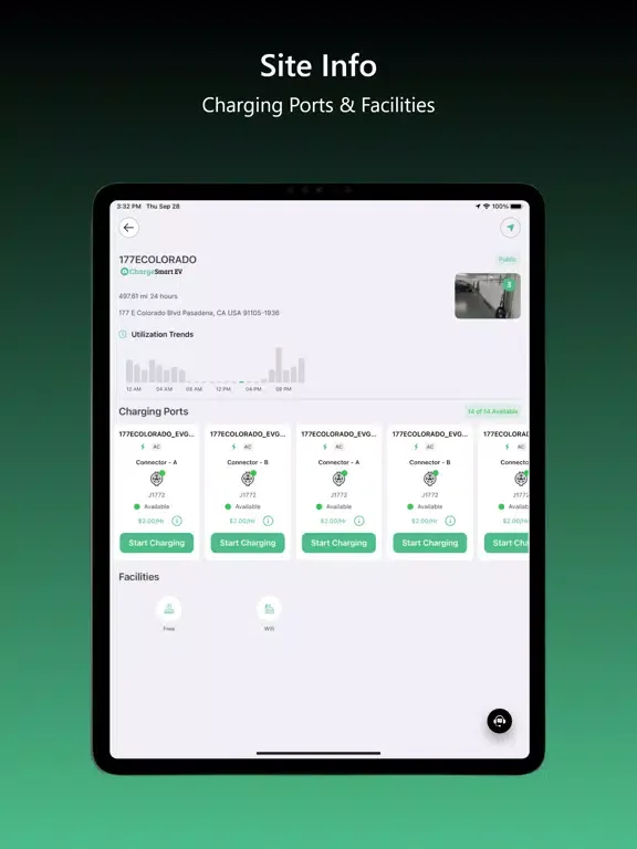 ChargeSmart EV iPad  スクリーンショット