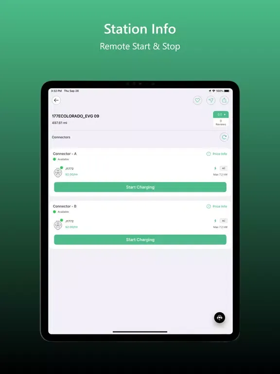 ChargeSmart EV iPad  スクリーンショット