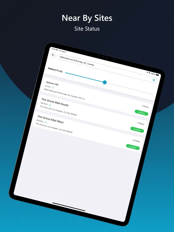 GIDDYUP EV CHARGING iPad  Ekran Görüntüleri