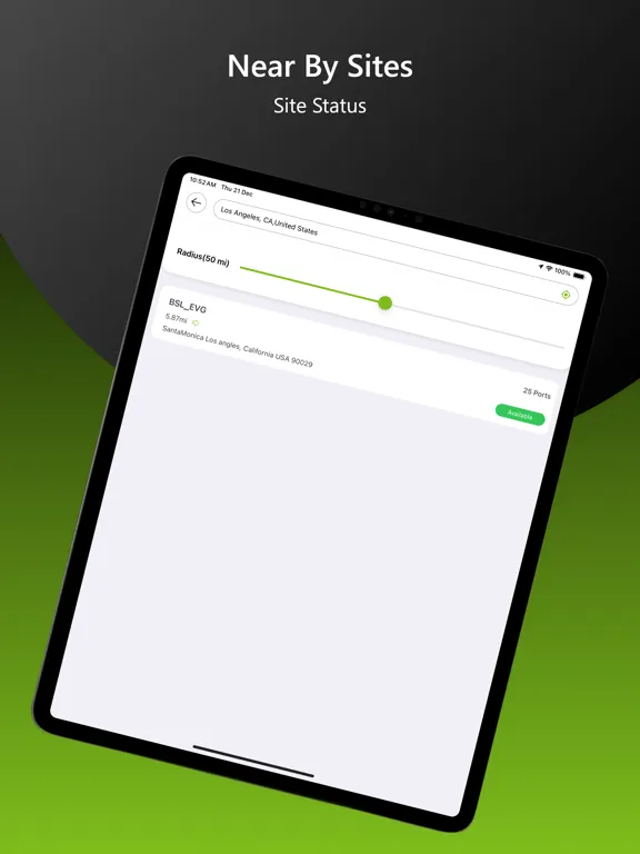 Zrzuty ekranu GRAVITI EV CHARGING iPad 
