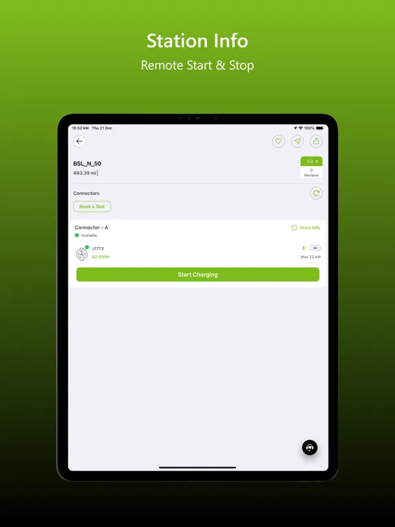 Zrzuty ekranu GRAVITI EV CHARGING iPad 
