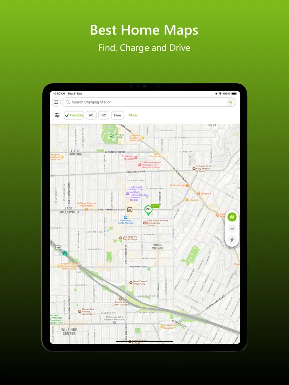 Zrzuty ekranu GRAVITI EV CHARGING iPad 