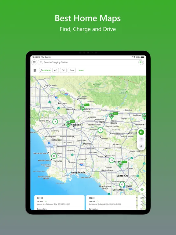 Greenspeed EV Charging iPad  Screenshots