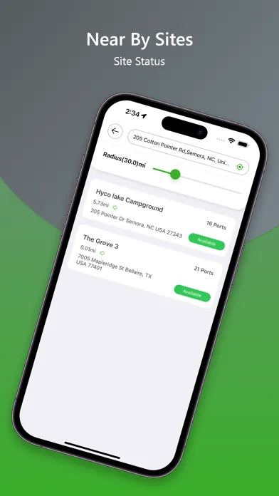 Greenspeed EV Charging Screenshots
