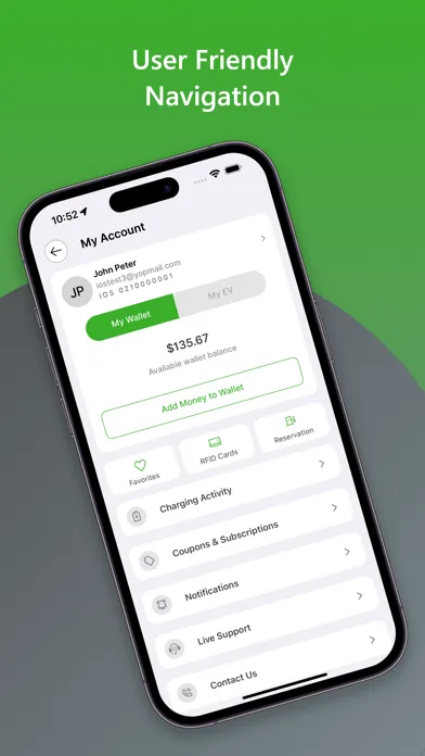 Greenspeed EV Charging Screenshots