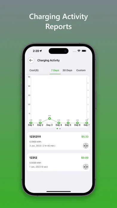 Greenspeed EV Charging Screenshots