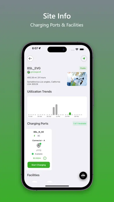 Greenspeed EV Charging Screenshots