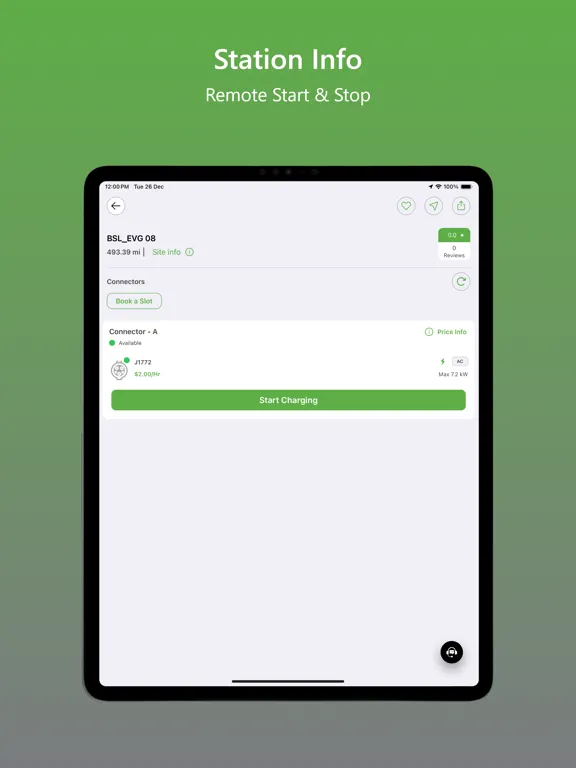 Tangkapan skrin Tellus Power Green iPad 