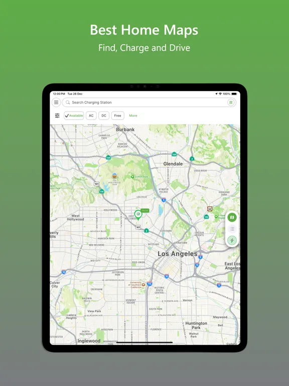 Tangkapan skrin Tellus Power Green iPad 